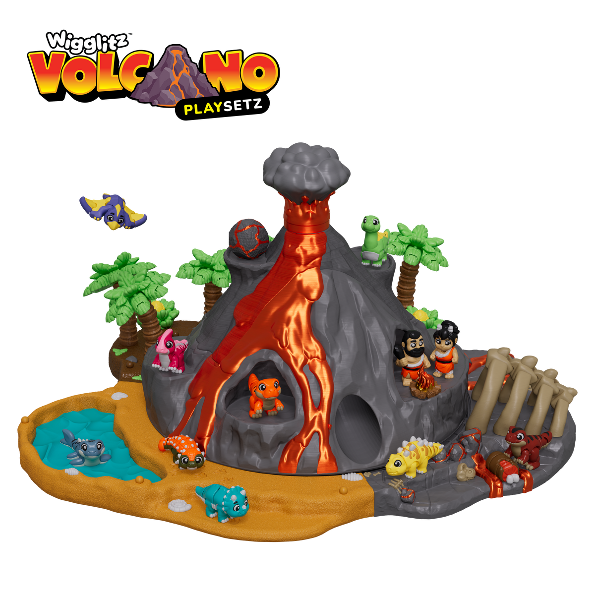 Wigglitz Volcano Playsetz