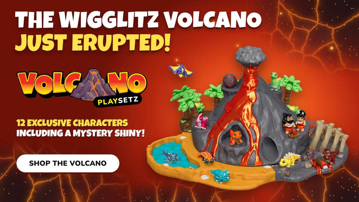 The Wigglitz Volcano just erupted! Shop the Volcano Playsetz.